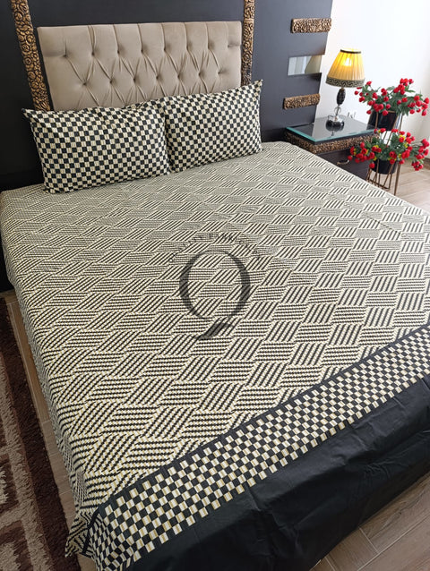 PC-1172: 4 Pillows Cotton Bed Sheet