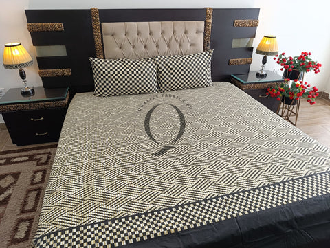 PC-1172: 4 Pillows Cotton Bed Sheet