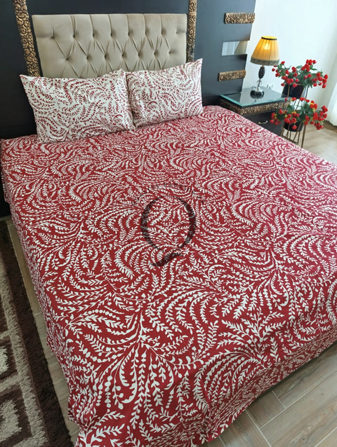PC-1173: 4 Pillows Cotton Bed Sheet