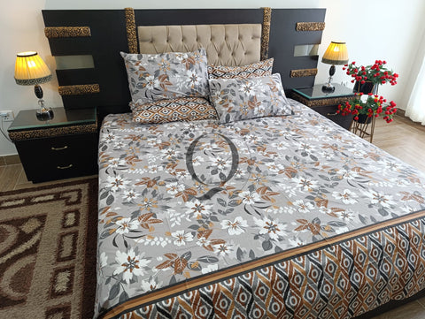 PC-1174: 4 Pillows Cotton Bed Sheet