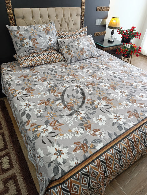 PC-1174: 4 Pillows Cotton Bed Sheet
