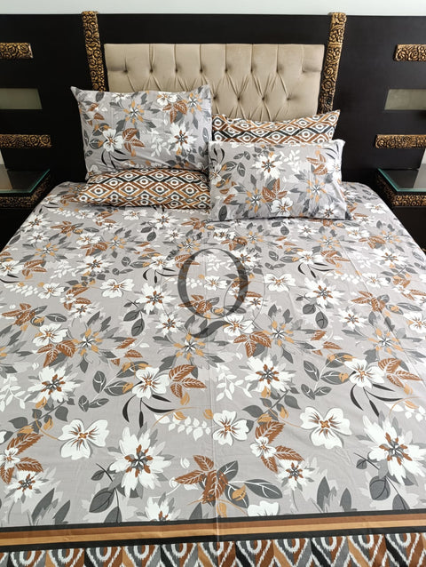 PC-1174: 4 Pillows Cotton Bed Sheet
