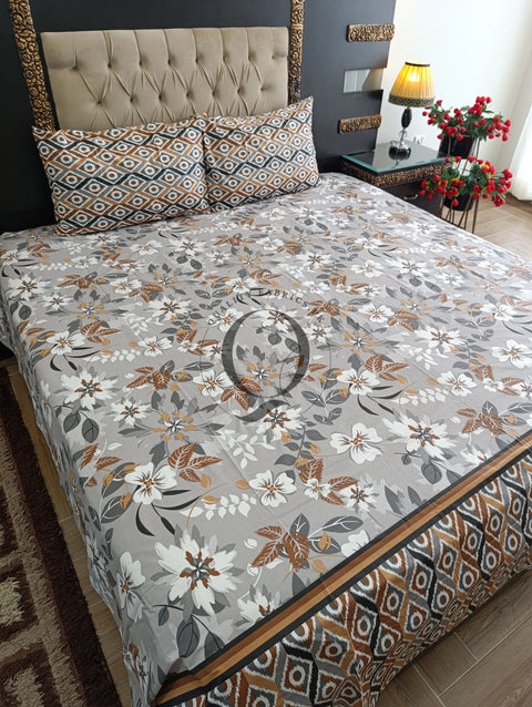 PC-1174: 4 Pillows Cotton Bed Sheet