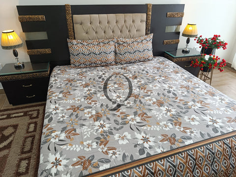 PC-1174: 4 Pillows Cotton Bed Sheet