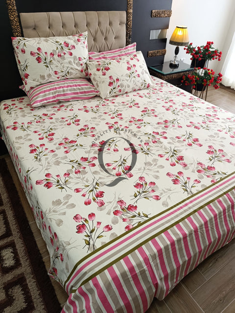 PC-1176: 4 Pillows Cotton Bed Sheet