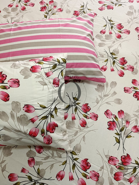PC-1176: 4 Pillows Cotton Bed Sheet