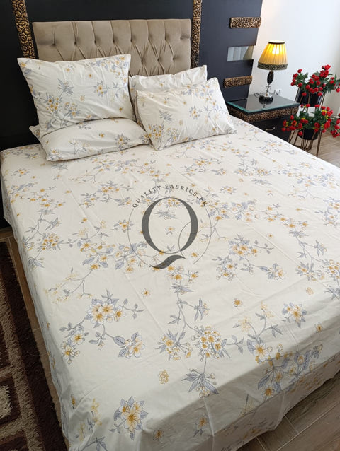 PC-1177: 4 Pillows Cotton Bed Sheet