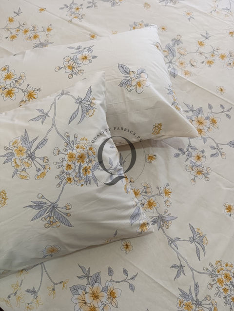 PC-1177: 4 Pillows Cotton Bed Sheet