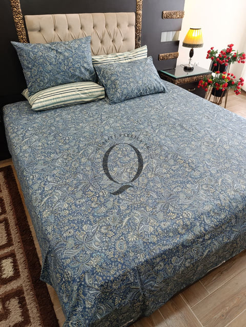 PC-1178: 4 Pillows Cotton Bed Sheet