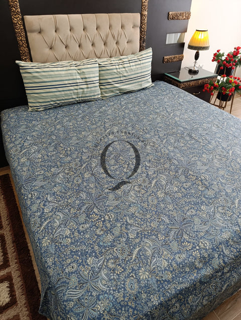 PC-1178: 4 Pillows Cotton Bed Sheet