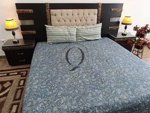 PC-1178: 4 Pillows Cotton Bed Sheet