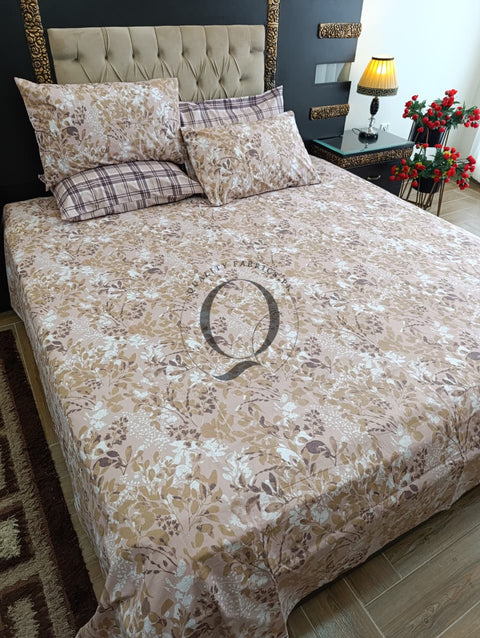 PC-1179: 4 Pillows Cotton Bed Sheet