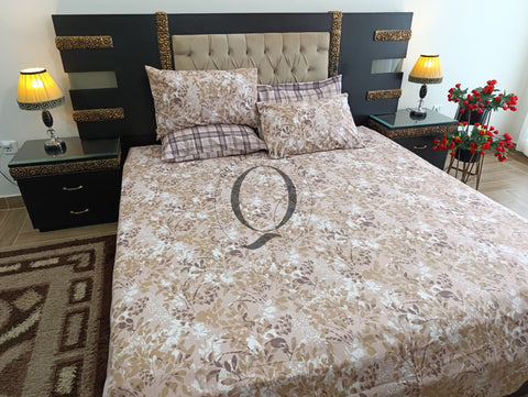 PC-1179: 4 Pillows Cotton Bed Sheet