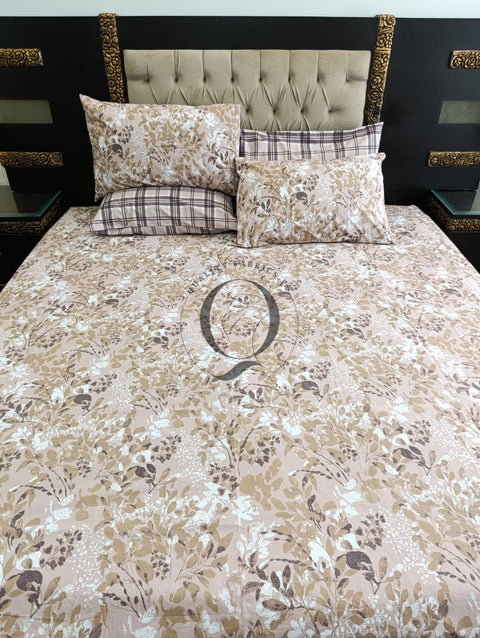 PC-1179: 4 Pillows Cotton Bed Sheet