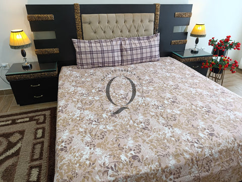 PC-1179: 4 Pillows Cotton Bed Sheet