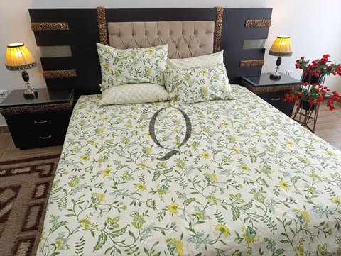 PC-1180: 4 Pillows Cotton Bed Sheet