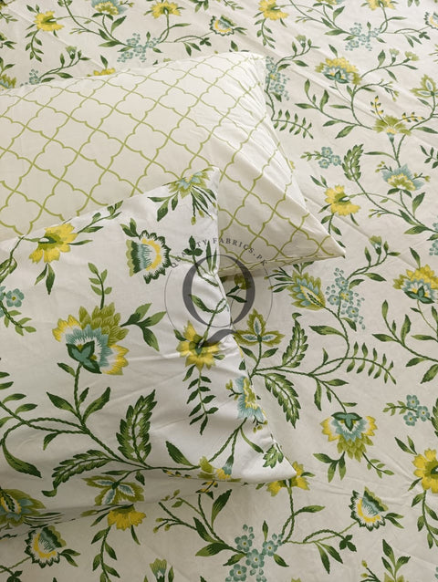 PC-1180: 4 Pillows Cotton Bed Sheet