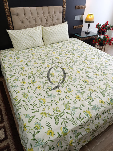 PC-1180: 4 Pillows Cotton Bed Sheet