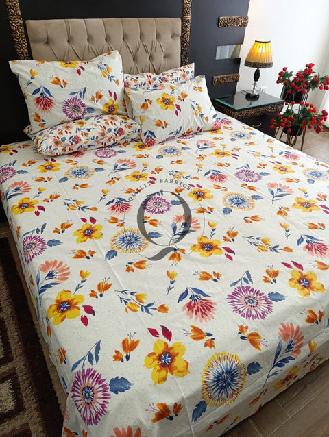 PC-1181: 4 Pillows Cotton Bed Sheet