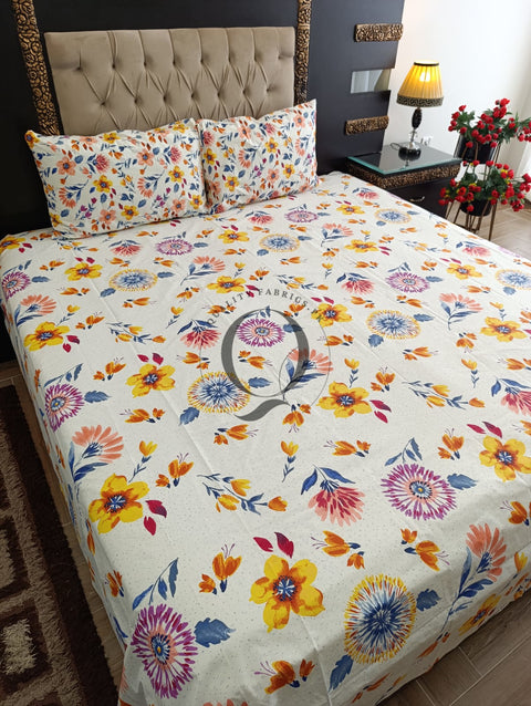PC-1181: 4 Pillows Cotton Bed Sheet