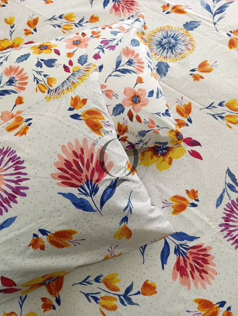 PC-1181: 4 Pillows Cotton Bed Sheet