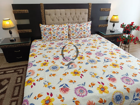PC-1181: 4 Pillows Cotton Bed Sheet