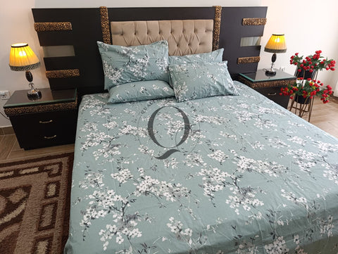 PC-1182: 4 Pillows Cotton Bed Sheet