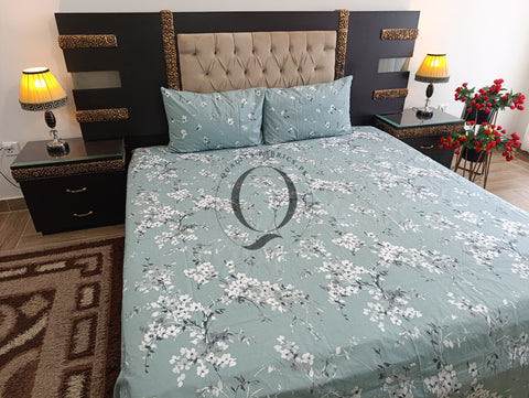 PC-1182: 4 Pillows Cotton Bed Sheet