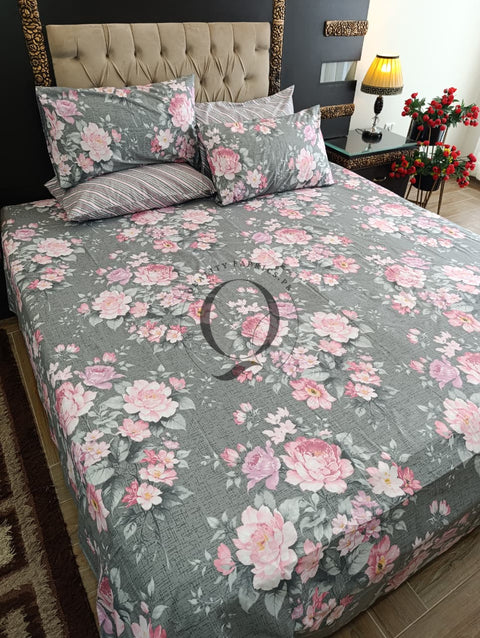 PC-1184: 4 Pillows Cotton Bed Sheet