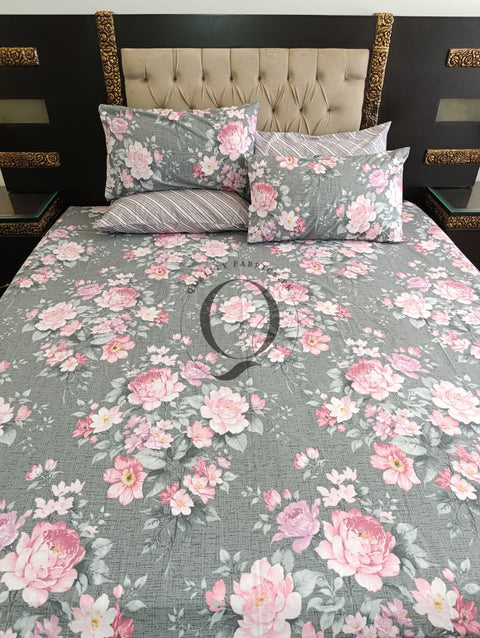 PC-1184: 4 Pillows Cotton Bed Sheet