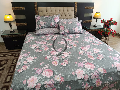 PC-1184: 4 Pillows Cotton Bed Sheet