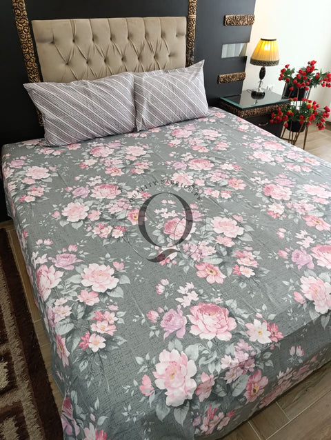 PC-1184: 4 Pillows Cotton Bed Sheet