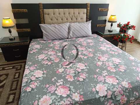 PC-1184: 4 Pillows Cotton Bed Sheet
