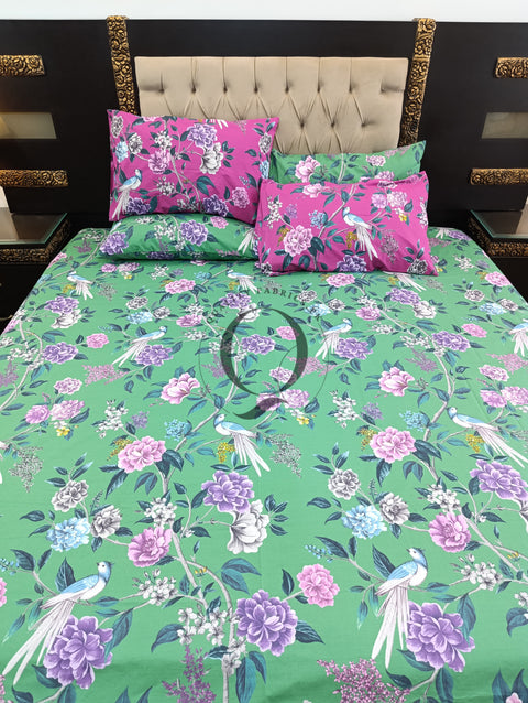 PC-1186: 4 Pillows Cotton Bed Sheet