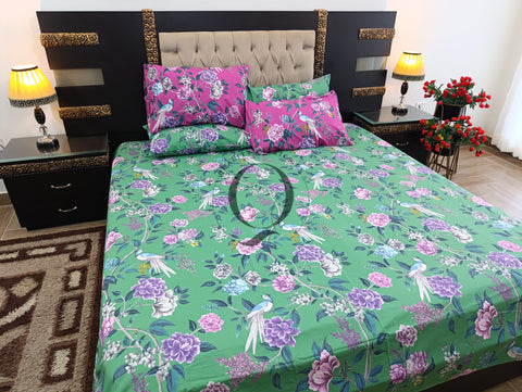 PC-1186: 4 Pillows Cotton Bed Sheet