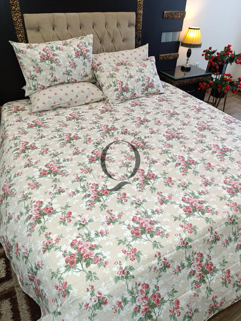 PC-1188: 4 Pillows Cotton Bed Sheet