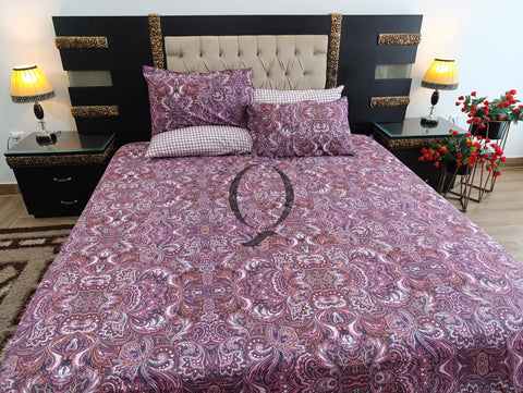 PC-1189: 4 Pillows Cotton Bed Sheet
