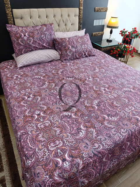PC-1189: 4 Pillows Cotton Bed Sheet