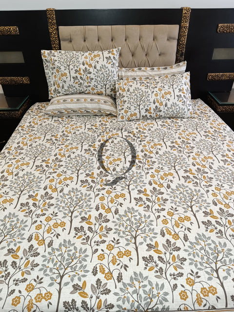 PC-1191: 4 Pillows Cotton Bed Sheet
