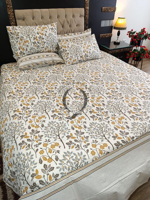 PC-1191: 4 Pillows Cotton Bed Sheet
