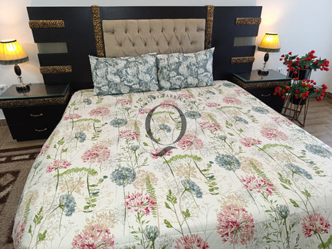 PC-1192: 4 Pillows Cotton Bed Sheet