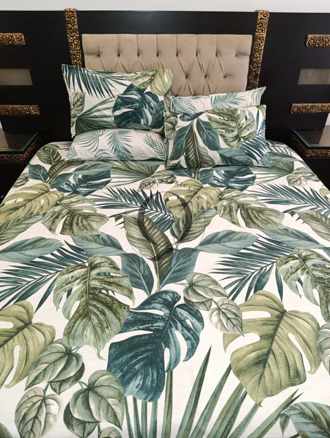 PC-1193: 4 Pillows Cotton Bed Sheet