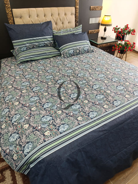 PC-1194: 4 Pillows Cotton Bed Sheet