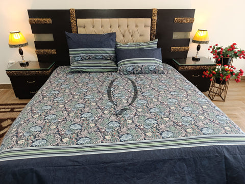 PC-1194: 4 Pillows Cotton Bed Sheet