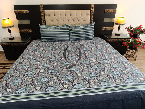 PC-1194: 4 Pillows Cotton Bed Sheet