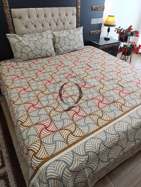 PC-1202: 4 Pillows Cotton Bed Sheet