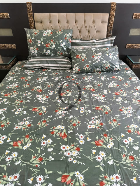 PC-1203: 4 Pillows Cotton Bed Sheet
