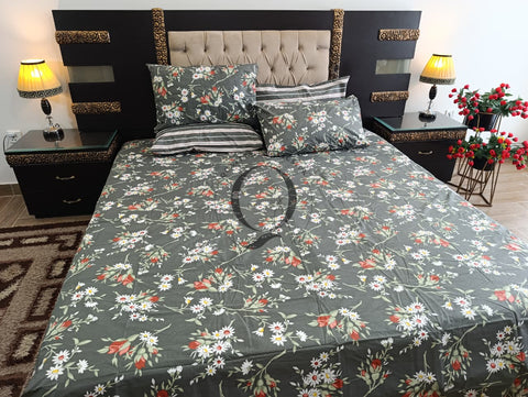 PC-1203: 4 Pillows Cotton Bed Sheet