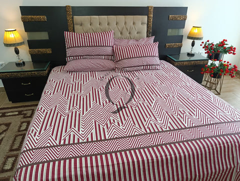 PC-1204: 4 Pillows Cotton Bed Sheet