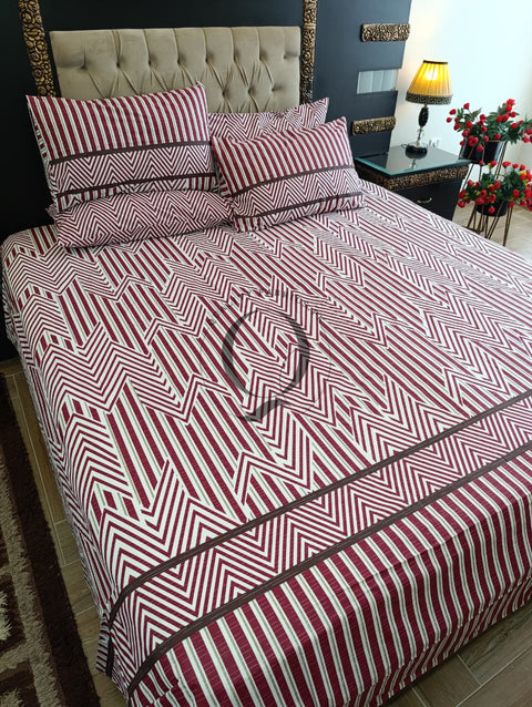 PC-1204: 4 Pillows Cotton Bed Sheet